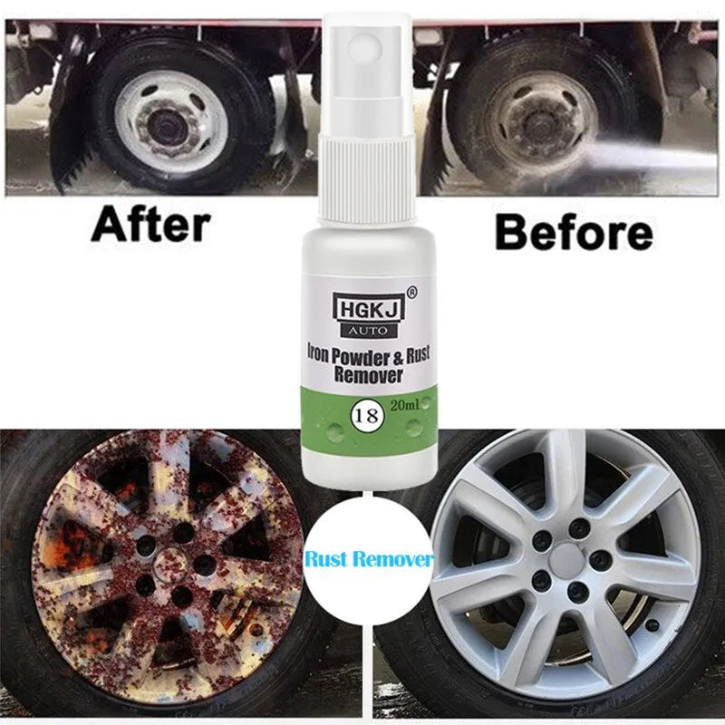 (Limited Offer Buy 1 get 1 Free ) HGKJ-18 – 50ml Car Paint & Wheel Rust Remover Spray | Iron Powder & Rust Cleaner