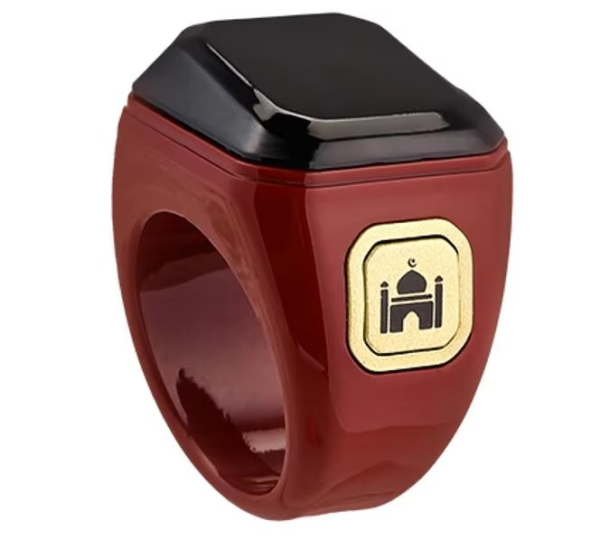Muslim Smart Ring Islamic Gifts Electronic Tally Zikr Counter Digital Tasbeeh Ring Qibla Zikr Ring – Smart Tasbih Zikr Ring, Muslim Prayer, Prayer Timing Reminder – Random Color