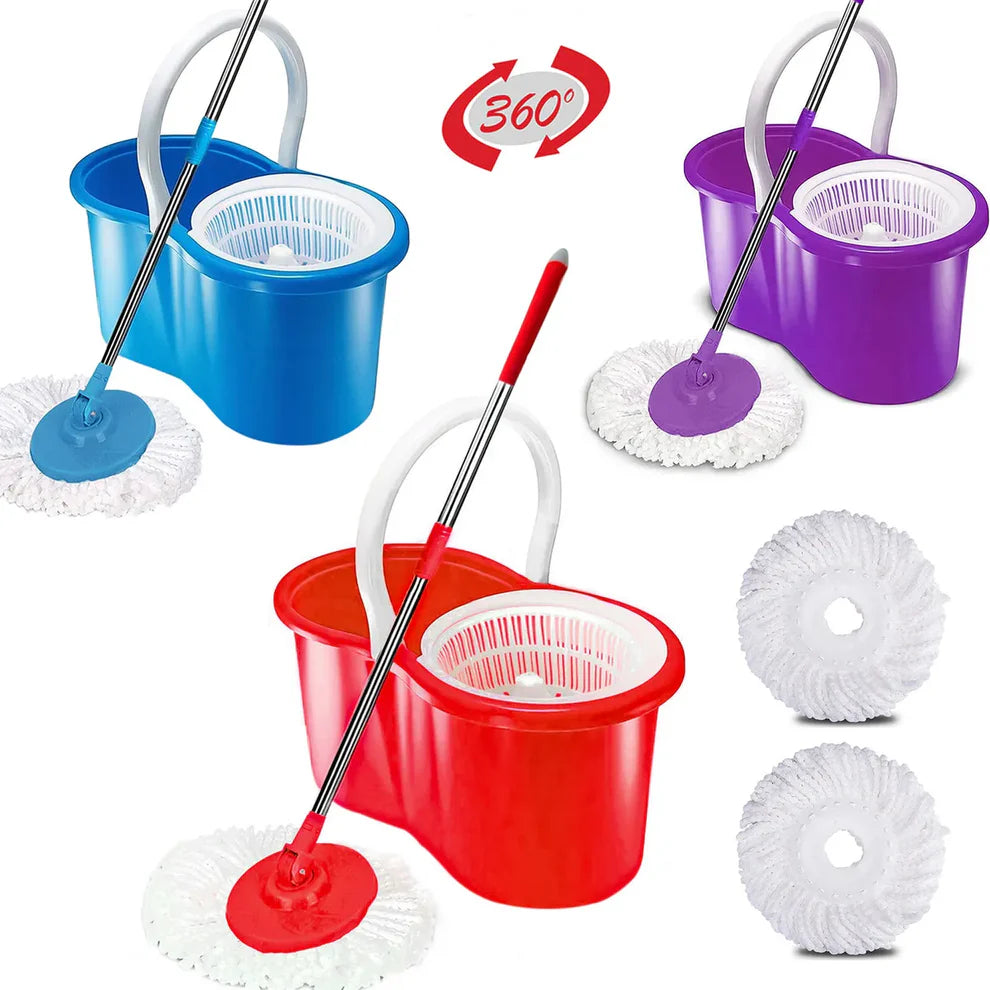 360° Rotating Head Mops With Bucket Mob Deep-cleaning Magic Mop-microfiber Mop